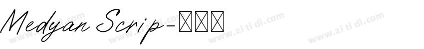 Medyan Scrip字体转换 Medyan Scrip字体转换